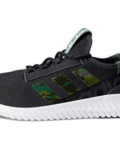 adidas Men’s Kaptir 2.0 Running Shoe, Black/Black/Green Oxide, 10.5