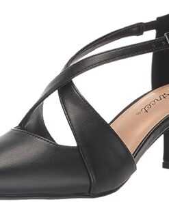 Easy Street Women’s Elegance Pump, Black, 7 X-Wide