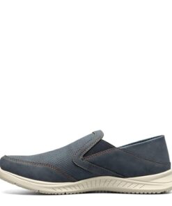 Nunn Bush Men’s Conway EZ Moccasin Toe Slip-On Easy Slip-in Loafer, Navy, 10.5 Wide