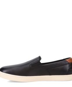 Cole Haan Men’s Nantucket Deck Slip On Loafer, Black/Ivory, 8.5