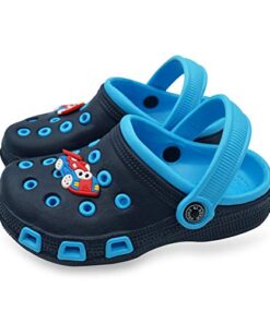 Namektch Toddler Little Kids Clogs Slippers Sandals, Non-Slip Girls Boys Clogs Slide Lightweight Garden Shoes Slip-on Beach Pool Shower Slippers Blue