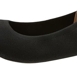 Amazon Essentials Women’s Knit Ballet Flat, Black, 5.5