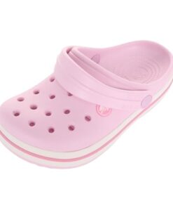 Crocs Unisex-Child Crocband Clogs (Todder Shoes), Ballerina Pink, 7 Toddler