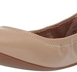 Amazon Essentials Women’s Belice Ballet Flat, Beige, 13 Wide