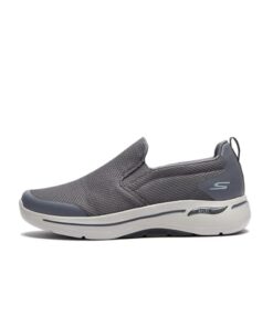 Skechers Men’s Gowalk Arch Fit-Athletic Slip-On Casual Loafer Walking Shoe Sneaker, Charcoal, 7.5 X-Wide