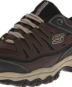 Skechers mens Afterburn M. Fit fashion sneakers, Brown/Taupe, 11 X-Wide US