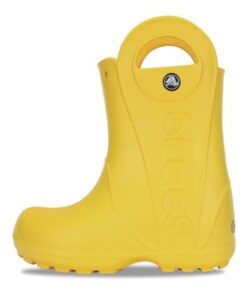 Crocs girls Handle It Rain Boot, Yellow, 9 Toddler US