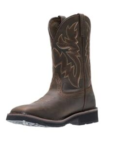 Wolverine Men’s Rancher St 10in Work Boot, Dk Brown/Rust, 9