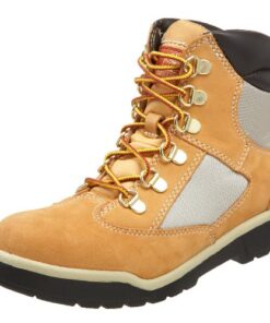 Timberland 6-Inch Leather and Fabric Field Boot (Toddler/Little Kid/Big Kid),Wheat Nubuck,3 M US Little Kid