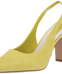 Franco Sarto Womens Averie Pointed Toe Slingback High Heel Pump, Apple Green Leather, 5