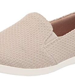 LifeStride Women’s Next Level Slip-On Sneaker, Cream, 8