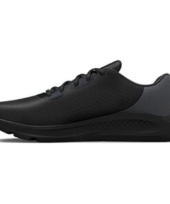 Under Armour Men’s Charged Pursuit 3 Running Shoe, Black (002)/Black, 10 X-Wide