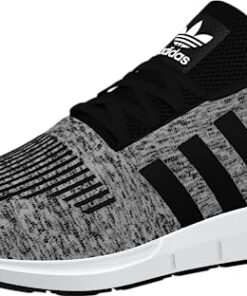 adidas Men’s Swift Run Sneaker, Core White/Core White/Black, 11.5