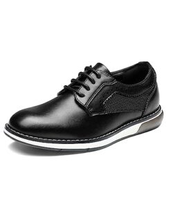 Bruno Marc Boy’s Casual Dress Oxford Comfort Uniform Formal Sneaker Shoes,Black,Size 11 Little Kid SBOX2352K