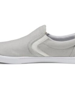 Xero Shoes Slip-On Barefoot Women’s Shoes | Dillon Canvas Slip-On Shoes for Women | Zero Drop, Wide Toe Box, Minimalist | Lunar Rock, Size 9.5