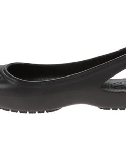 Crocs Women’s Kadee Ballet Flats, Black/Black, 7 Women