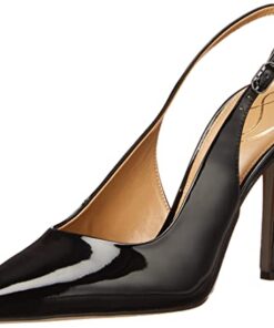 Sam Edelman Women’s Hazel Sling Pump, Black Patent, 12