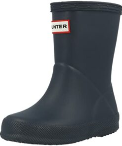 Hunter Little Kids Original First Classic Rain Boot, Navy, 12