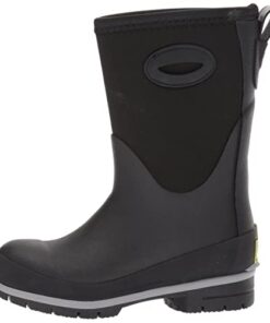 Western Chief Kid’s Cold Rated Neoprene Memory Foam Snow Boot, Black, 6 M US Big Kid