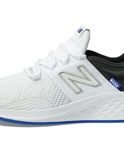 New Balance Men’s Fresh Foam Roav V1 Running Shoe, White/Black 1, 11.5 Wide