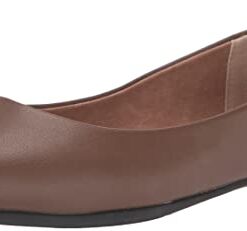 Amazon Essentials Women’s Pointed-Toe Ballet Flat, Chocolate, 10