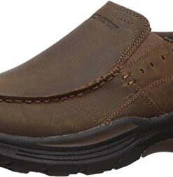 Skechers Men’s EXPENDED-SEVENO Leather Slip ON Moccasin, CDB, 10.5 Medium US