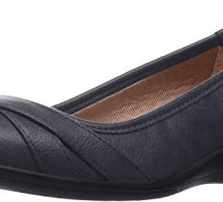 LifeStride womens I-loyal Ballet Flat, Navy, 8 Wide US