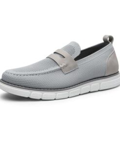 Bruno Marc Men’s Slip-on Casual Lightweight Breathable Loafers,Size 11,04/Grey,SBLS2404M