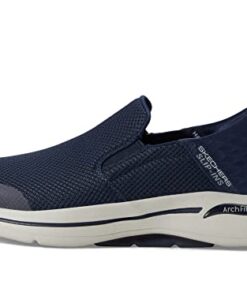 Skechers Men’s Gowalk Arch Fit Slip-Ins-Athletic Slip-On Casual Walking Shoes with Air-Cooled Foam Sneaker, Navy, 12