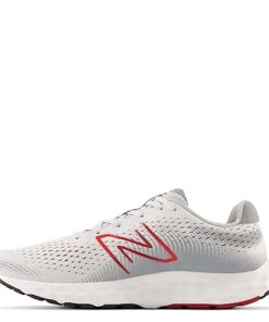 New Balance Men’s 520 V8 Running Shoe, Grey/Red, 12 Wide