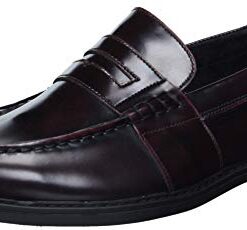 Nunn Bush Men’s Lincoln Classic Penny Loafer Slip-On, Burgundy Polished, 11