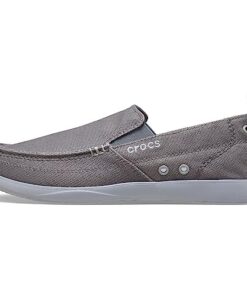 Crocs Men’s Walu Loafers, Slip-On Shoes, Casual Walking Shoes, Slate Grey, 11 Men