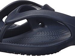 Crocs womens Kadee Ii Flip Flop, Navy, 9 US