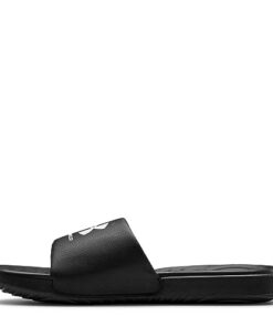 Under Armour boys Ansa Fix Slide Sandal, Black (004 Black, 5 Big Kid US