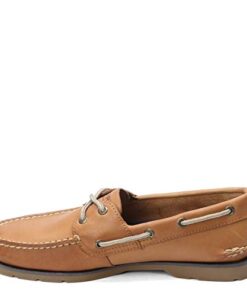 Sperry Mens Leeward 2-Eye Boat Shoe, Sahara, 12 Wide