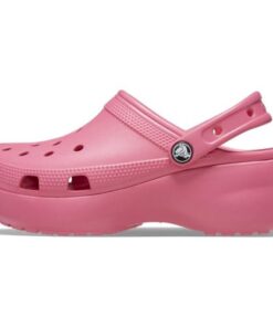 Crocs Women’s Classic Platform Clogs, Platform Shoes, Hyper Pink, 8 Women