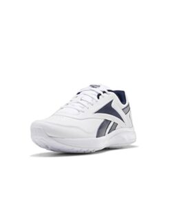 Reebok Men’s Walk Ultra 7 DMX Max Shoe, White/Collegiate Navy/Collegiate Royal, 9 M US