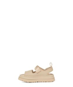 UGG Unisex-Child Goldenglow Sandal, Sea Salt, 6 Big Kid