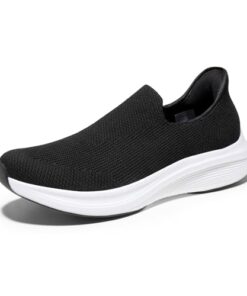 Bruno Marc Men’s Hands Free Slip-on Loafers Comfortable Walking Shoes Breathable Kint Casual Sneakers,Size 10.5,Black,SBWA2407M