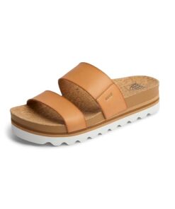 Reef Women’s Cushion Vista Hi Sandal, Natural, 8