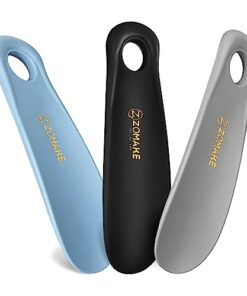 ZOMAKE Plastic Shoe Horn,3pcs Travel Shoe Horns for Men, Women, Seniors& Kids – Boot Shoehorn – Shoe spoon – Shoe helper