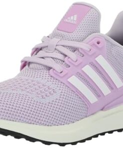 adidas UBounce DNA Sneaker, Ice Lavender/White/Bliss Lilac, 12 US Unisex Little Kid