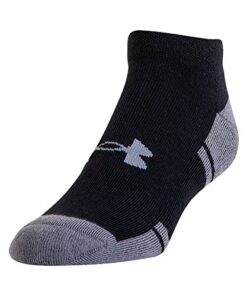 Under Armour Adult Resistor 3.0 Low Cut Socks, Multipairs, Black/Graphite (6-Pairs), X-Large