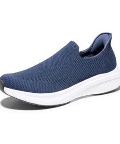 Bruno Marc Men’s Hands Free Slip-on Loafers Comfortable Walking Shoes Breathable Kint Casual Sneakers,Size 12,Blue,SBWA2407M