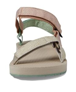 Teva Girls Original Universal Sandal, Metallic Clay Multi, 3 Little Kid