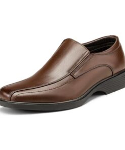 Bruno Marc Men’s Leather Lined Dress Loafers Shoes, Dark Brown, Size 11W, Cambridgewide-05