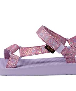 Teva Girls Original Universal Sparklie Sandal, Pastel Lilac, 11 Little Kid