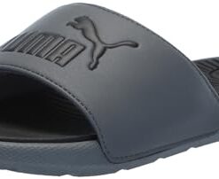 PUMA Cool Cat Sandal Slides Sandal Slides, Cool Dark Gray Black, 12 US Unisex Little Kid