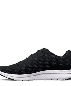 Under Armour Men’s Charged Impulse 3 Running Shoe, (001) Black/Black/Metallic Silver, 11