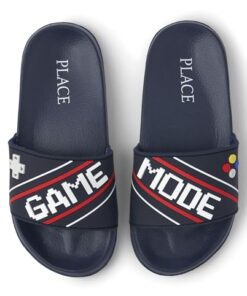 The Children’s Place Boys Everyday Slip On Slide Sandals, Game Mode, 12 little kid